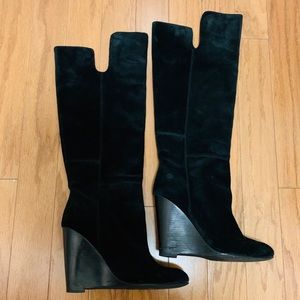 HOUSE OF HARLOW Suede Over the Knee Boots